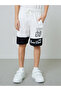 Boys Graphic Print T-Shirt and Color Block Shorts Set - 4