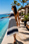 Striped Cotton 100 X 180 cm Peshtemal Beach Bath Towel - 2