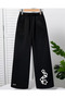 Stars Printed Wide Leg Sweatpants for Girls