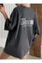 Women's Smoked Limited Printed Oversize T-Shirt