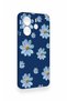Redmi Note 14 4g Compatible Blue Daisy Patterned Silicone Case - 3