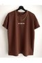 Men's Brown Brooklyn Printed Oversize T-Shirt