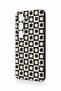 Vivo V40 Lite 5g Compatible Flower Motif Checkered Pattern Silicone Case - 4