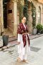 Lusso Shoulder Shawl - Burgundy