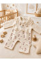 10-Pack Hospital Discharge 100% Organic Cotton Muslin Fabric with Embroidered Embossed Patterns and Rabbit Details - 4