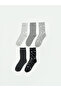 Alita City Lcw Dream Gray Patterned 5-Piece Pack Women's Socks with a Difference