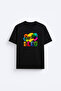 Zumba Printed Cotton Black T-Shirt T-Shirt