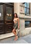 Women's Mini Leather Skirt - 3