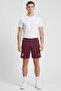 Men Sportswear Fit Brand Logo Training Shorts, Maroon - 2