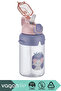 650ml New Collection Neck Strap Thick Silicone Straw Handle Lockable Lid Cute Friends Patterned Polycarbonate Kids School Water Bottle - 2