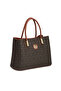 Brown Print Women's Shoulder Bag - S26Y1Pr09204-T4J - 2