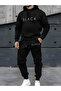 Unisex Character Hooded Sweatshirt Set - Face and All-Over Surface Printed, Comfortable Lace-Up Hoodie