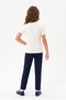 Girl's Collar Ribbon Transition School T-Shirt - 5