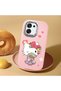 Oppo F31 5g Compatible Case with Camera Protector Pink Silicone Couple Phone Case with Kitty Pattern - 2
