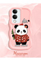 Vivo Y29T 5g Compatible Case Camera Protective Pink Silicone Couple Phone Case Panda Pattern - 2