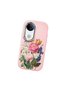 Vivo V50 Compatible Case Camera Protective Pink Silicone Couple Phone Case with Floral Pattern - 3