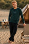 Cotton Long Sleeve Men's Pajama Set