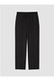 Black Elastic Waist Women's Trousers - 7