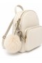White Color Soft Plush Pompom Keychain and Bag Accessory Gift