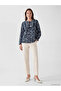 Original Tie-Neck Patterned Blouse - 2