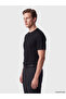 Southblue Black Crew Neck Ribbed Men's T-Shirt