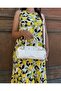 Women's Gold Detailed Cylinder Design Hand and Shoulder Bag Shoulder Bag Size: 27 X 13 cm - 8