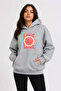 Orange Slice Printed Hooded 2 Thread Threaded Sweatshirt
