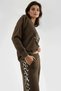 Soft Touch Modal Textured Leopard Printed Tracksuit Set - 5