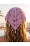 Decorated Knitwear Bandana with End Detail - 2