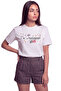 Women's I'M a Mastermind Printed Relaxed Fit T-Shirt White - 5