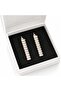 Waterway Zircon Stone Gold Steel Earrings - 5
