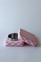 Steel Square Ashtray with Quilted Lid, Pink - 5
