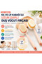 2-in-1 Natural Bristle and Loofah Long Handle Bath Back Scrubber Shower Body Brush