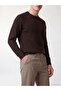 Vizyon New Season Brown Regular Fit Linen Blend Men's Trousers - 3