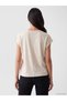 Lcw Everyday Gray Crew Neck Floral Embroidered Women's T-Shirt - 4