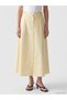 Özmarka New Season Yellow Buckle Detailed Striped A-Line Skirt - 2
