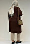 38501 Large Size Basic Combed Cotton Tunic - Brown - 5