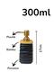 Porcelain Liquid Soap Dispenser 300ml Black 43441 - 2