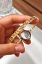 Round Case Gold Color Women Wristwatch Steel Band Japanese Movement Gift Special Box Hmby2071C3 - 2