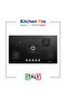 سطح غاز Kitchen Pro إيطالي مدمج 5 شعلات سيراميك أسود بشبك H.D منفصل وإشعال ذاتي ونظام أمان كامل - KP 912/GA M