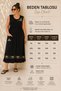 Women's Plus Size Cross Stitch Embroidery Single Pocket Sleeveless Stretchy Viscose Midi Dress - 2