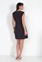 Women's Ribbed Detailed Self-Tie Short Crepe Dress - 4