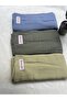 Hijab Plain Cotton Crash Shawl Set of 3 (Blue - Sage - Pastel Yellow) - 2