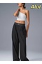 Alo 30 Inseam Suit Up Trouser, Regular Fit Wide Leg Pants - 4