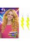 80S 90S Retro Neon Yellow Lightning Earrings 10 cm