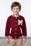 Embroidered Stand Collar College Unisex Kids Jacket - 2