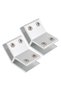 135° Adj, glass clamp w/anti-slip rubber head, For 10-12mm thick glass panels, For swimming pools & DIY applications