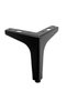 set of 4 black metal furniture legs, 10cm long - suitable for wardrobes, sofas, coffee tables, TV stands, and other furniture legs. - 4