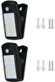 LED solar outdoor light with clip-on mounting bracket and motion sensor