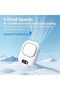 Portable waist-mounted fan, USB rechargeable, 3 cooling modes, suitable for office, outdoor and home use, neck-mounted design. - 4